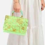 Xtore Beautiful Handmade Purse with Golden Work for Women (Pack of 1, Parrot) - Fast Shipping to USA & Canada - Image 5