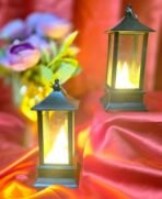 VRB Dec 2 Pcs Small Antique LED Lantern Pillar Candles Acrylic Flameless & Smokeless Decorative LED Tea Light Candle Perfect for Gifting, Home,Diwali, Christmas,Decorative Candles,Birthday (Model 5) - Fast Shipping to USA & Canada - Image 4