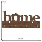 Webelkart Premium Home Keys Wooden Key Holder (29 cm x 13.5 cm x 0.4 cm, Wood) 7 Hook - Decorative Items for Home Decor (Brown) - Fast Shipping to USA & Canada - Image 2