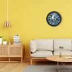 Xtore Ganesh Ji Modern Versatile Minimal Wall Clock | Stylish Timepiece | Beautiful Round Dial | for Home, Office - Black - Fast Shipping to USA & Canada - Image 2