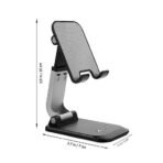 Xtore Universal Mobile and Tablet Tabletop Holder with Multi Angle Adjustment, Super Compact Design (Cool Black) - Fast Shipping to USA & Canada - Image 4