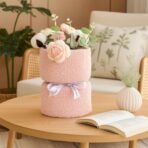 Xtore Handmade Crochet Knitted Bouquet forValentine's Day (Pack of 1, Pink) - Fast Shipping to USA & Canada - Image 2