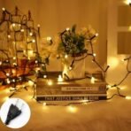 One94Store 50 Meter LED String Lights | 196 Warm White Pixel LEDs on Reel | Plug-in Copper Wire Fairy Lights for Diwali, Christmas, Wedding, Party & Home - Fast Shipping to USA & Canada - Image 4