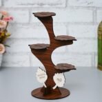 Webelkart Premium Set of 4 Decorative Adorable Buddha Monk Figurines with Wooden Stand for Peaceful Home Decor & Office Decor, Special Gifting, Handcrafted Baby Monk with Tree (Brown) - Fast Shipping to USA & Canada - Image 4