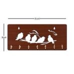 Sehaz Artworks Key Holder for Home Decor Stylish | Key Stand | Key Hangers for Wall | Key Chain Holders for Wall | (7 Hooks, 5 Birds) - Fast Shipping to USA & Canada - Image 4