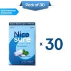 Nicosure Nicotine Gum-2mg-Pack of 18-180 Gums|Tobacco Control Aid|Spearmint Flavour|Doctors' Preference|Aids in Quitting Tobacco|Great taste| Long lasting flavour|Sugar-free - Fast Shipping to USA & Canada - Image 2