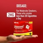 Rusan 2baconil 2mg 100 Nicotine Gums | Icy Mint Flavor | Sugar-Free | Quit Smoking & Chewing Tobacco/Gutkha | Nicotine Replacement Therapy - Fast Shipping to USA & Canada - Image 2