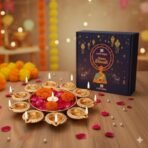 CraftVatika Iron Urli Bowl for Home Decor Decorative Diya Flower Shape Flower | Diwali Decoration Items for Home - Handcrafted Bowl for Floating Flowers and Tea Light Candles Home, Pack of 1 (Gold) - Fast Shipping to USA & Canada - Image 2