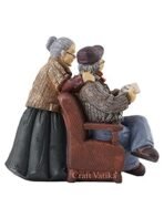 CraftVatika Resin Dada Dadi Romantic Couple Miniatures, 5.5 x 5.5 x 3.5 inches, Multicolor - Fast Shipping to USA & Canada - Image 4