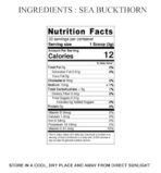 Indiana Organic Dried Sea Buckthorn Berries Powder 100gm | Nourishes skin | Rich in fatty acids | Enrich with Omega 3 and vitamins A1, B1, B2, B9, C, and K | No added sugar (100) - Fast Shipping to USA & Canada