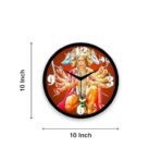 Xtore Hanuman Ji Modern Versatile Minimal Wall Clock | Stylish Timepiece | Beautiful Round Dial | for Home, Office - Black - Fast Shipping to USA & Canada - Image 4