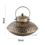 CraftVatika Iron Degchi doop stand Tealight Candle Holder - Tea Light Candle Stand Decorative Home Decoration Items for Living Room Netted Style (Pack of 1) - Fast Shipping to USA & Canada - Image 3