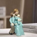 Xtore Beautiful Hand Painted Medium Size Resin Miother and Child Statue (Pack of 1, Multicolor) - Fast Shipping to USA & Canada - Image 3