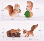 VRB Dec 1 Set Miniature Showpiece Set for Home Decor, car Dashboard,Valentine,Living Room,Gifts Figurines,Cake Decoration Items,Figurines for Home Decor. ((4 Pcs Squirrel Miniature)) - Fast Shipping to USA & Canada - Image 2