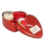 Webelkart Artificial Flower Gift Box (Red, 3 Piece), Artificial Flora - Fast Shipping to USA & Canada - Image 4