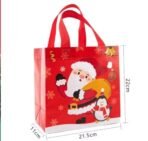 VRB Dec 12 Pcs Christmas Gift Bags -Christmas Bags for Gifts - Small Gift Bags |Treat Bags - Goodie Bag - Gifts for Kids Men Women(Multicolor) (12 Pcs - Non - Woven Bag Multicolor) - Fast Shipping to USA & Canada - Image 2