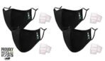 Xtore N-95 Ultra Comfortable Anti Pollution Mask | Without Breathing Valve - (Pack of 4 masks, 8 filters) - Fast Shipping to USA & Canada - Image 2