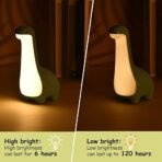 One94Store Plastic Dinosaur LED Night Lamp for Kids | Rechargeable Bedside Light with Touch Control & Adjustable Brightness | Cute Kawaii Desk Lamp for Bedroom, Nursery & Gifting (Blue) - Fast Shipping to USA & Canada - Image 5