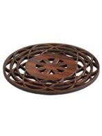 Sehaz Artworks Wood-Cut MDF Coaster (11 cm x 11 cm x 0.3 cm, Brown, Set of 4, SZA-008) - Fast Shipping to USA & Canada - Image 2