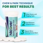 Nicover Nicotine Polacrilex Gum USP 2mg ? Sugar Free | Helps Quit Smoking, Tobacco & Gutka Chewing | 30 Gums Pack - Fast Shipping to USA & Canada - Image 2