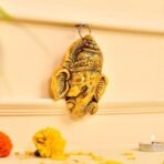 CraftVatika Ganesh Showpiece Wall Hanging for Door - Elegant Gift Items, Ideal House Warming Gifts, Exquisite Ganesh Idol for Home Puja, Perfect Home DECOR Accent - Fast Shipping to USA & Canada - Image 4