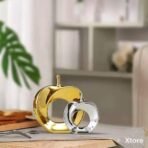 Xtore Beautiful Golden and Silver Hollow Apple Ornament Ceramic Home Decor Showpiece (Pack of 2,Silver & Golden) - Fast Shipping to USA & Canada - Image 5