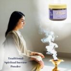 Shemade Pure Kesar Chandan Dhuni Powder 100g | Natural Saffron & Sandalwood Dhoop for Puja, Havan & Meditation | Ayurvedic Herbal Incense for Air Purification & Spiritual Use - Fast Shipping to USA & Canada - Image 2