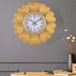 Xtore Modern Round Wall Clock with Luxurious Golden Finish (Pack of 1, Golden) - Fast Shipping to USA & Canada - Image 2