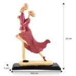Xtore Elegant Dancing Couple Figurine | Resin Home Decor Accent | Luxury Art Piece for Living Room, Dining Room, or Entryway | Romantic and Graceful Design - Fast Shipping to USA & Canada - Image 5