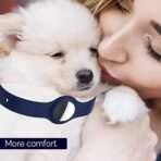 Xtore Dog Collar Case Compatible with Apple Air-Tag | Adjustable Skin Friendly - (Pack of 1, Navy Blue) - NO AIR-Tags Included - Fast Shipping to USA & Canada - Image 5