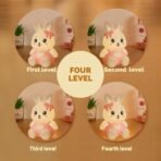 One94Store Pink 7-Color Silicone Rabbit Night Lamp | Soft Squishy Cute Rabbit LED Bedside Light with Tap Control, Nursery Sleep Light, Rechargeable Baby Night Lamp for Bedroom & Home DECOR - Fast Shipping to USA & Canada - Image 5