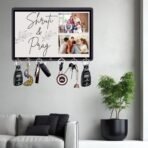 Webelkart Premium Customised Name with Image Upload Wood Key Holder, Personalised Key Holder for Home,Gift Items for Home Decor (12 x 10, 7 Hooks) - Fast Shipping to USA & Canada - Image 4