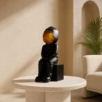 Xtore Modern Abstract Black and Gold Figurine | Resin Home Decor Accent | Unique Art Piece for Living Room, Office, or Gallery | Contemporary and Thought - Provoking Design - Fast Shipping to USA & Canada - Image 4