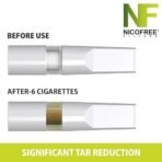 Nicofree | White | 35 Cigarette Filters, 5 Packs | Made with Toxin-free, Recycle-friendly Materials | Reduce Tar, Prevent Stains & Odour on Fingers | For Cigarettes, Dokha, Medwakh Pipe - Fast Shipping to USA & Canada - Image 3