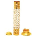 Webelkart Traditional Brass Crystal Incense Holder| Agarbatti Stand with Ash Catcher Incense Holder Stick Holder for Pooja, Decor Burner for Home Office Decoration (11.5" Inches) - Fast Shipping to USA & Canada - Image 5