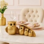Xtore Golden Owl Family (Mother & Child) for Home Decor (Pack of 1, Golden) - Fast Shipping to USA & Canada - Image 3