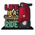 Webelkart Wooden Life is A Beautiful Ride Motivational Quotes Table Decoration for Office Desk | Home Decor Item | Living Room | Modern Art Wood Showpiece Gift Items - Fast Shipping to USA & Canada - Image 2