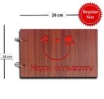 Sehaz Artworks HappyAni Scrapbook Photo Albums For 4x6 and 5x7 Photos For Baby Birthdays, Couples Husband Wife Wedding Anniversary Gift (30 Cm X 21 Cm X 4 Cm) (Off-White) - Fast Shipping to USA & Canada - Image 3