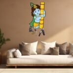 Webelkart Cute Printed Wooden Key Holder for Home/Office Decor/Key Hanger for Wall Decor,Decorative Item for Home, Key Chain Holder for Wall (12x7 Inches) - Fast Shipping to USA & Canada - Image 3