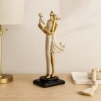 Xtore Stylish Modern Eleganct Couple Resin Romantic Figurine Statue for Home Decor (Pack of 1, Golden Brown) - Fast Shipping to USA & Canada - Image 2