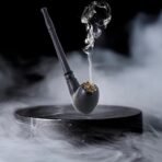 White Leaf Premium Herbal Smoking Mixture Blend 100% Tobacco & Nicotine Free 30 gram - Organic Ayurvedic Herbs Mixed(Herbal Smokes - No nicotine/No Tobacco) With Black Royal Classic Wooden Smoking Pipe - Fast Shipping to USA & Canada - Image 6