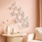 Xtore 12pcs 3D Home Decor Silver Butterfly Beautiful Decor (Shimmer Silver, Set of 12) - Fast Shipping to USA & Canada - Image 2