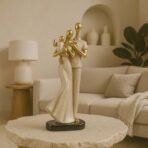 Xtore Stylish Loving Couple Resin Romantic Figurine Statue for Home Decor (Pack of 1, Golden Brown) - Fast Shipping to USA & Canada - Image 5