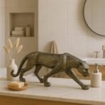 Xtore Beautiful Leopard Statue for Home Decor (Pack of 1, Dark Brown) - Fast Shipping to USA & Canada - Image 5