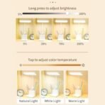 One94Store Plastic 3-In-1 LED Desk Lamp With Pen & Phone Holder | Touch Sensor, USB Rechargeable Study Lamp | 3 Light Modes, Eye Protection, Night Light For Study, Office, Bedroom (Yellow) - Fast Shipping to USA & Canada - Image 5