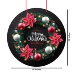 Webelkart Premium Merry Christmas and Happy New Year Printed Wall Hanging/Front Door Hanging for Home and Christmas Decorations Items - Fast Shipping to USA & Canada - Image 2