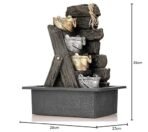 Global Grabbers Polyresin Table Top Indoor Outdoor Water Fall Fountain with LED Lights Home Decor Decoration Gift Gifting Items-GOL_BRO-SF3-(000) - Fast Shipping to USA, Canada & India - Image 5
