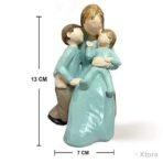 Xtore Beautiful Hand Painted Medium Size Resin Miother and Child Statue (Pack of 1, Multicolor) - Fast Shipping to USA & Canada - Image 4