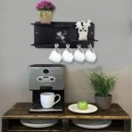 Sehaz Artworks Decorative Wall Shelves for Keys 2-Heart-Black Big Key Holder Key Rack Key Hanger|Wall Mount Wooden Shelves - Fast Shipping to USA & Canada - Image 4