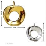 Xtore Beautiful Golden and Silver Hollow Apple Ornament Ceramic Home Decor Showpiece (Pack of 2,Silver & Golden) - Fast Shipping to USA & Canada - Image 4